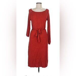 BCBGMaxAzria Vibrant Red Long Sleeve Dress